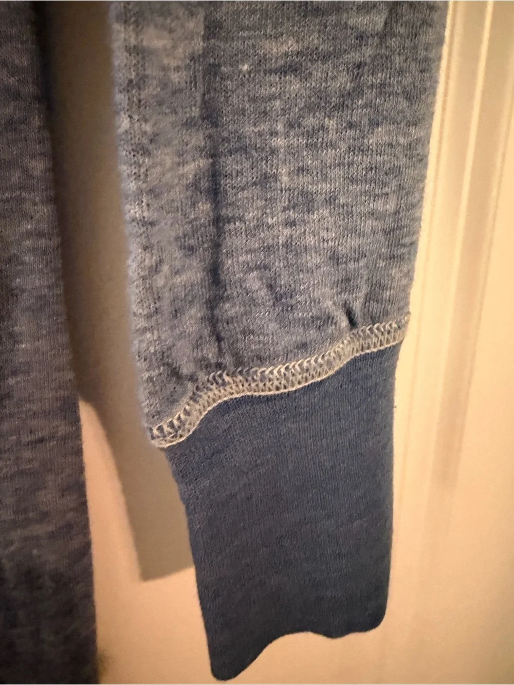 Vintage 70s Duofold blue button front long underwear jumpsuit Med long John Wool